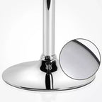 Yaheetech Lot de 2 tabourets pivotants sans accoudoirs en similicuir PU réglables avec base élargie