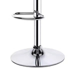 Yaheetech Lot de 2 tabourets de bar pivotants réglables modernes en cuir PU avec dossier