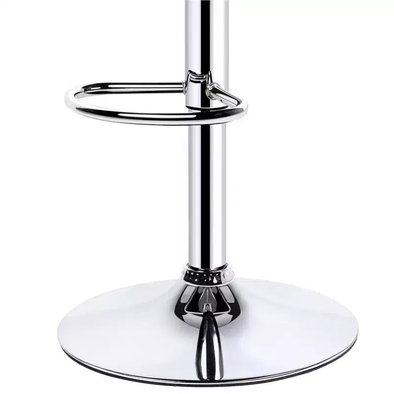Yaheetech Lot de 2 tabourets de bar pivotants réglables modernes en cuir PU avec dossier