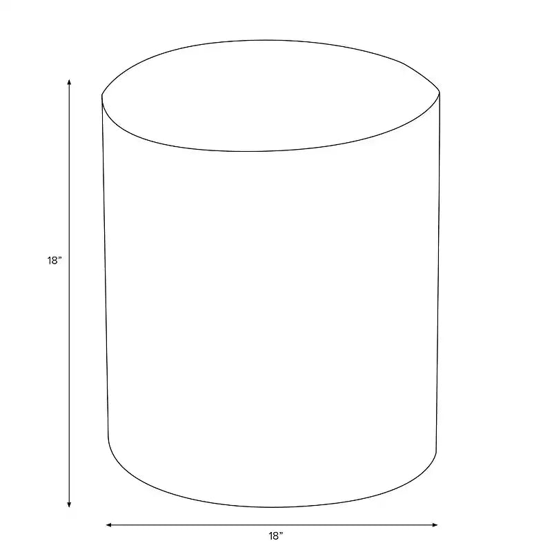 Skyline Furniture Ledger Pouf rembourré