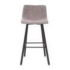 Flash Furniture Caleb Tabourets de bar modernes sans accoudoirs de 76,2 cm de hauteur commerciale avec repose-pieds et cadres en fer mat, lot de 2