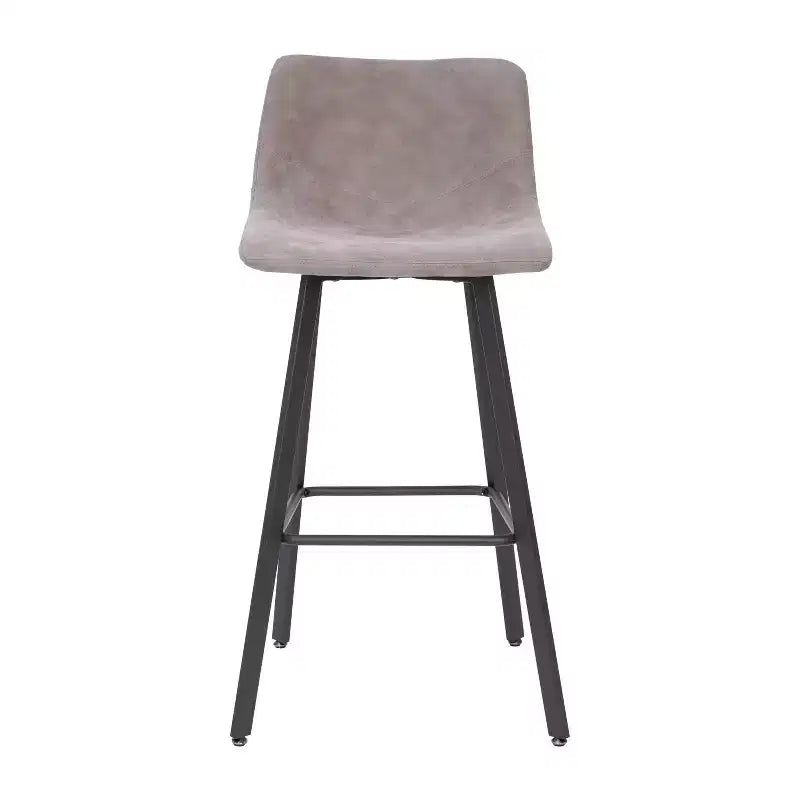 Flash Furniture Caleb Tabourets de bar modernes sans accoudoirs de 76,2 cm de hauteur commerciale avec repose-pieds et cadres en fer mat, lot de 2