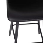 Flash Furniture Caleb Tabourets de bar modernes sans accoudoirs de 76,2 cm de hauteur commerciale avec repose-pieds et cadres en fer mat, lot de 2