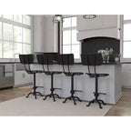 Tabouret de bar réglable avec dossier Carolina Living Austin, hauteur comptoir, assise tracteur