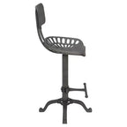 Tabouret de bar réglable avec dossier Carolina Living Austin, hauteur comptoir, assise tracteur