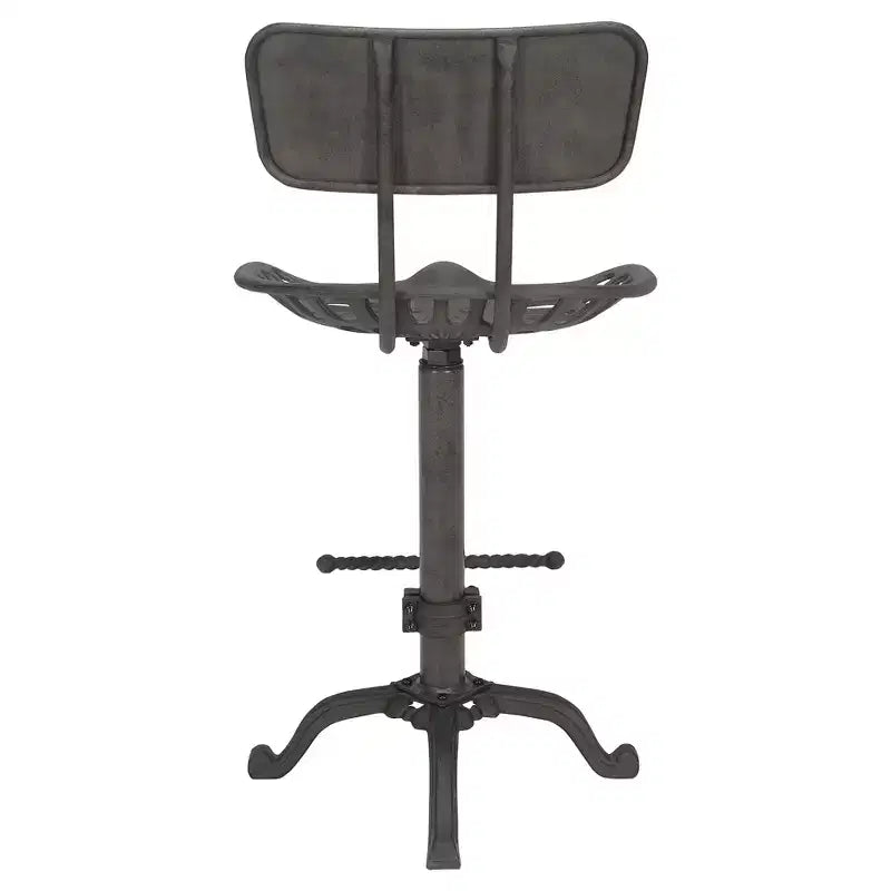 Tabouret de bar réglable avec dossier Carolina Living Austin, hauteur comptoir, assise tracteur