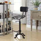 Tabouret de bar réglable avec dossier Carolina Living Austin, hauteur comptoir, assise tracteur