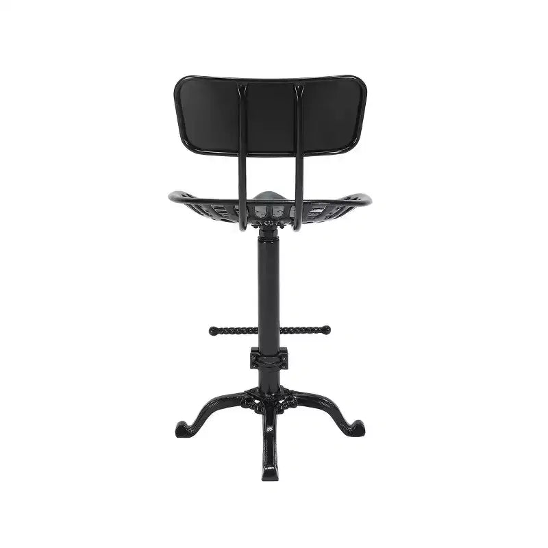 Tabouret de bar réglable avec dossier Carolina Living Austin, hauteur comptoir, assise tracteur
