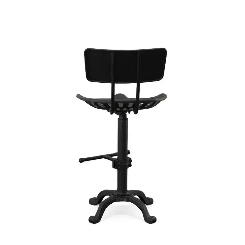 Tabouret de bar réglable avec dossier Carolina Living Austin, hauteur comptoir, assise tracteur