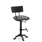 Tabouret de bar réglable avec dossier Carolina Living Austin, hauteur comptoir, assise tracteur