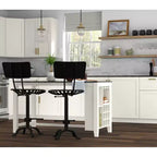 Tabouret de bar réglable avec dossier Carolina Living Austin, hauteur comptoir, assise tracteur