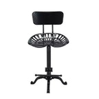 Carolina Living Austin Adjustable Tractor Seat Counter Height Barstool with Back