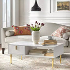 Table basse contemporaine Tabaria avec tiroir - Lifestorey