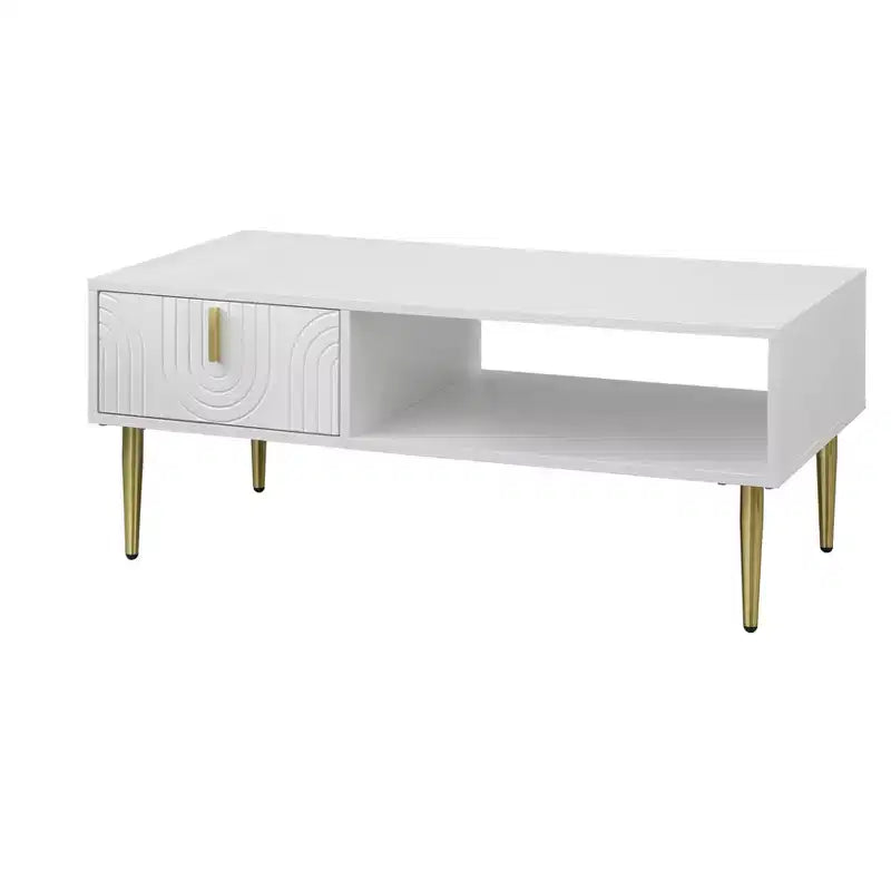 Table basse contemporaine Tabaria avec tiroir - Lifestorey