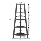 Étagère d'angle large 5 niveaux 62 Newport - Breighton Home