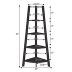 Étagère d'angle large 5 niveaux 62 Newport - Breighton Home