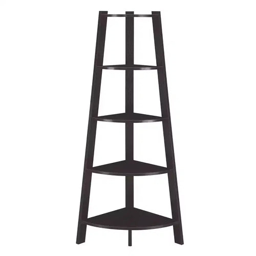 62 Newport 5 Tier Wide Corner Bookcase - Breighton Home