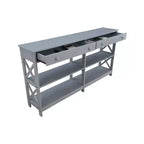 Console 2 tiroirs avec étagères 60 Oxford - Breighton Home