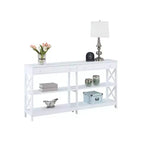 Console 2 tiroirs avec étagères 60 Oxford - Breighton Home
