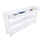 Console 2 tiroirs avec étagères 60 Oxford - Breighton Home