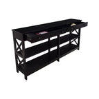 Console 2 tiroirs avec étagères 60 Oxford - Breighton Home