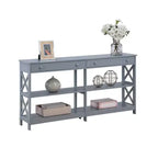 Console 2 tiroirs avec étagères 60 Oxford - Breighton Home