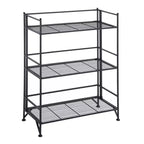 32.5 Breighton Home FlexiSpace 3-Tier Wide Foldable Metal Shelf