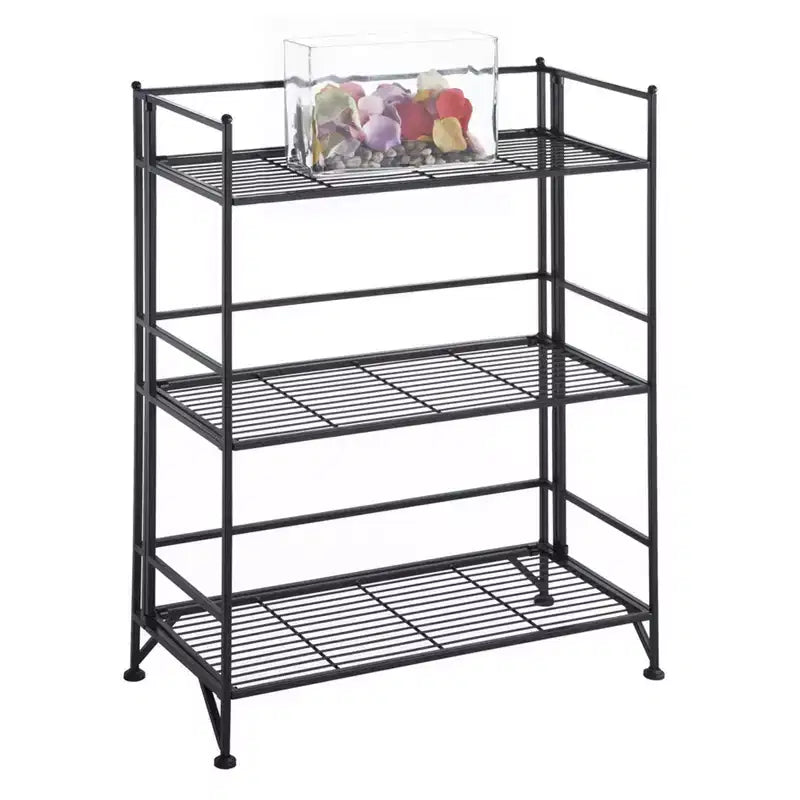 32,5 Breighton Home FlexiSpace Étagère métallique pliable large à 3 niveaux