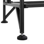 32,5 Breighton Home FlexiSpace Étagère métallique pliable large à 3 niveaux