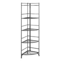 57.5 5 Tier Folding Metal Corner Shelf - Breighton Home