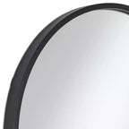 Miroir Mural Décoratif Ovale Rapido Uttermost Cadre en Fer Noir Mat Moderne 24 Pouces de Large pour Salle de Bain Chambre Salon Bureau Entrée de Maison