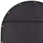Miroir Mural Décoratif Ovale Rapido Uttermost Cadre en Fer Noir Mat Moderne 24 Pouces de Large pour Salle de Bain Chambre Salon Bureau Entrée de Maison