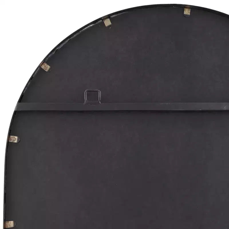 Miroir Mural Décoratif Ovale Rapido Uttermost Cadre en Fer Noir Mat Moderne 24 Pouces de Large pour Salle de Bain Chambre Salon Bureau Entrée de Maison