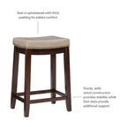 Lot de 2 tabourets de bar hauteur comptoir Claridge - Linon