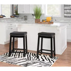 Lot de 2 tabourets de bar hauteur comptoir Claridge - Linon