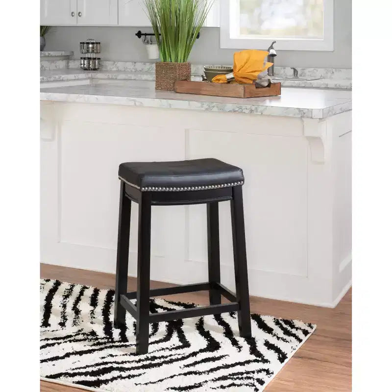 Lot de 2 tabourets de bar hauteur comptoir Claridge - Linon