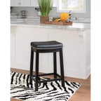 Lot de 2 tabourets de bar hauteur comptoir Claridge - Linon