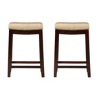 Lot de 2 tabourets de bar hauteur comptoir Claridge - Linon