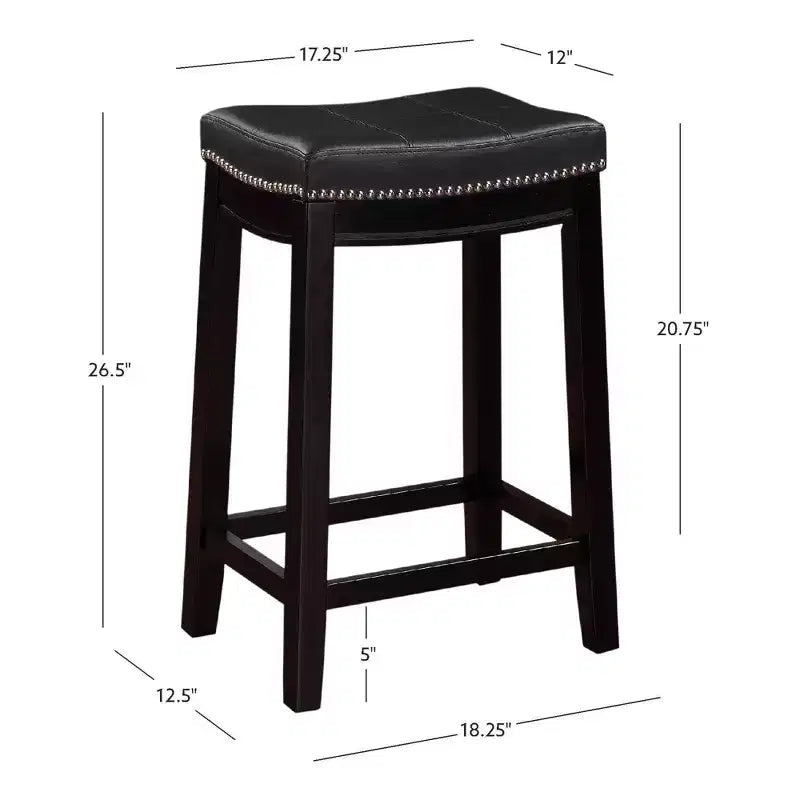 Lot de 2 tabourets de bar hauteur comptoir Claridge - Linon