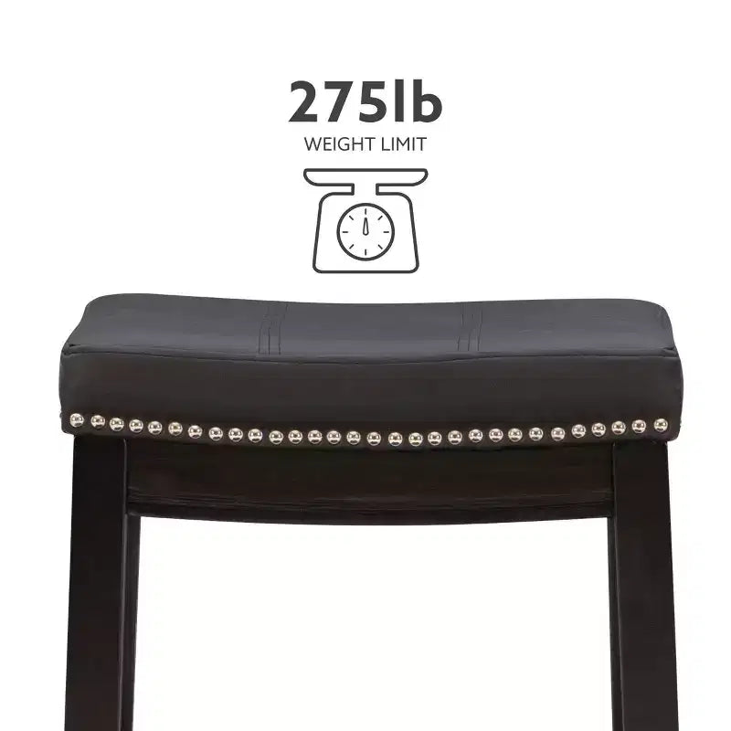 Lot de 2 tabourets de bar hauteur comptoir Claridge - Linon