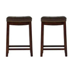 Lot de 2 tabourets de bar hauteur comptoir Claridge - Linon
