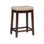 Lot de 2 tabourets de bar hauteur comptoir Claridge - Linon