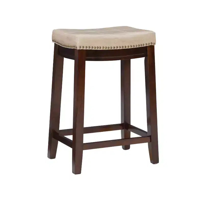 Lot de 2 tabourets de bar hauteur comptoir Claridge - Linon