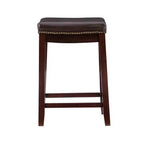 Lot de 2 tabourets de bar hauteur comptoir Claridge - Linon