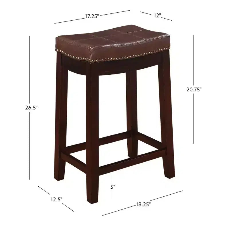 Lot de 2 tabourets de bar hauteur comptoir Claridge - Linon