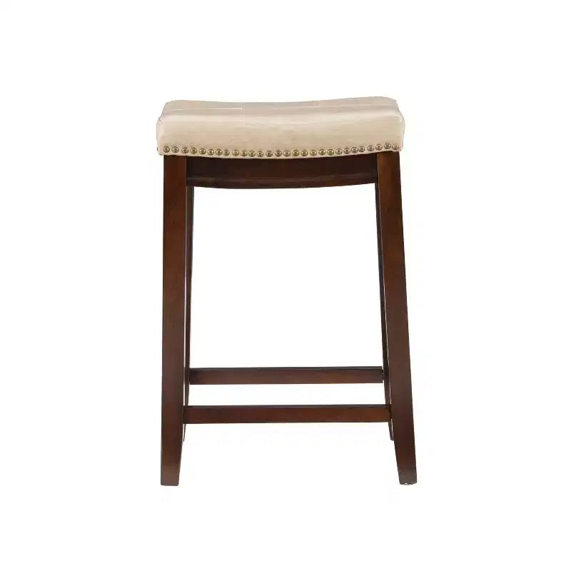 Lot de 2 tabourets de bar hauteur comptoir Claridge - Linon