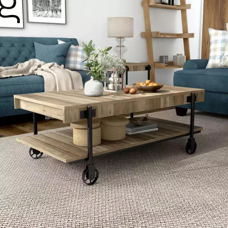Table Basse 1 Étagère Huntingdale Industrial - miBasics