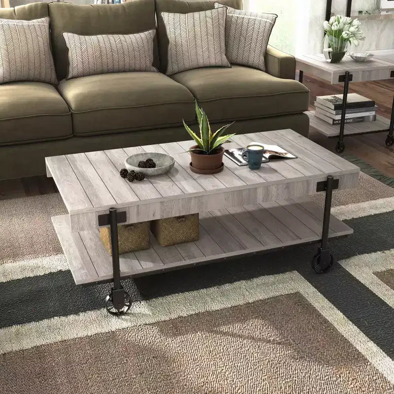 Table Basse 1 Étagère Huntingdale Industrial - miBasics