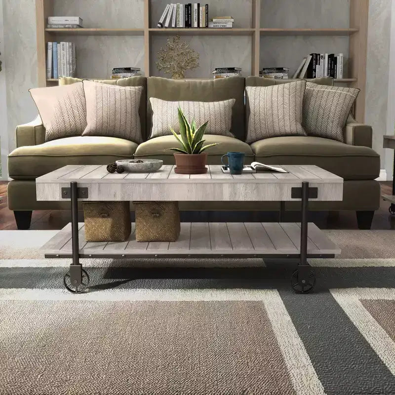 Table Basse 1 Étagère Huntingdale Industrial - miBasics