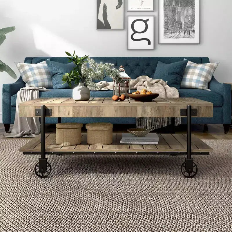 Table Basse 1 Étagère Huntingdale Industrial - miBasics